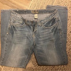 🌻 Red Rivet Jeans 3/4 length crop- size 7 juniors